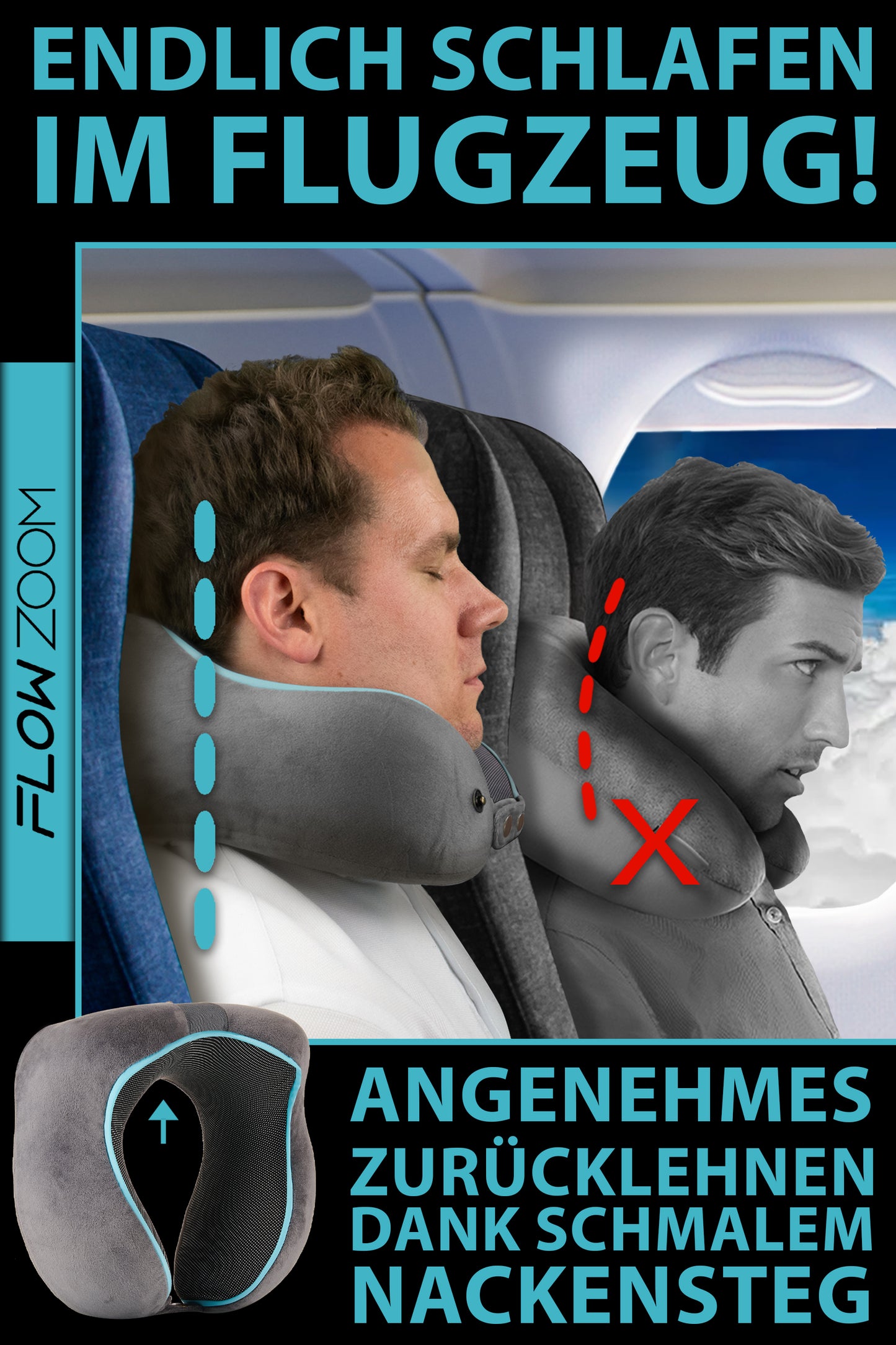COMFY Reisekissen FLOWZOOM
