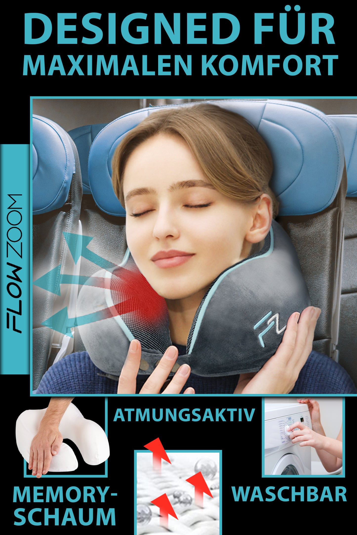 COMFY Reisekissen FLOWZOOM