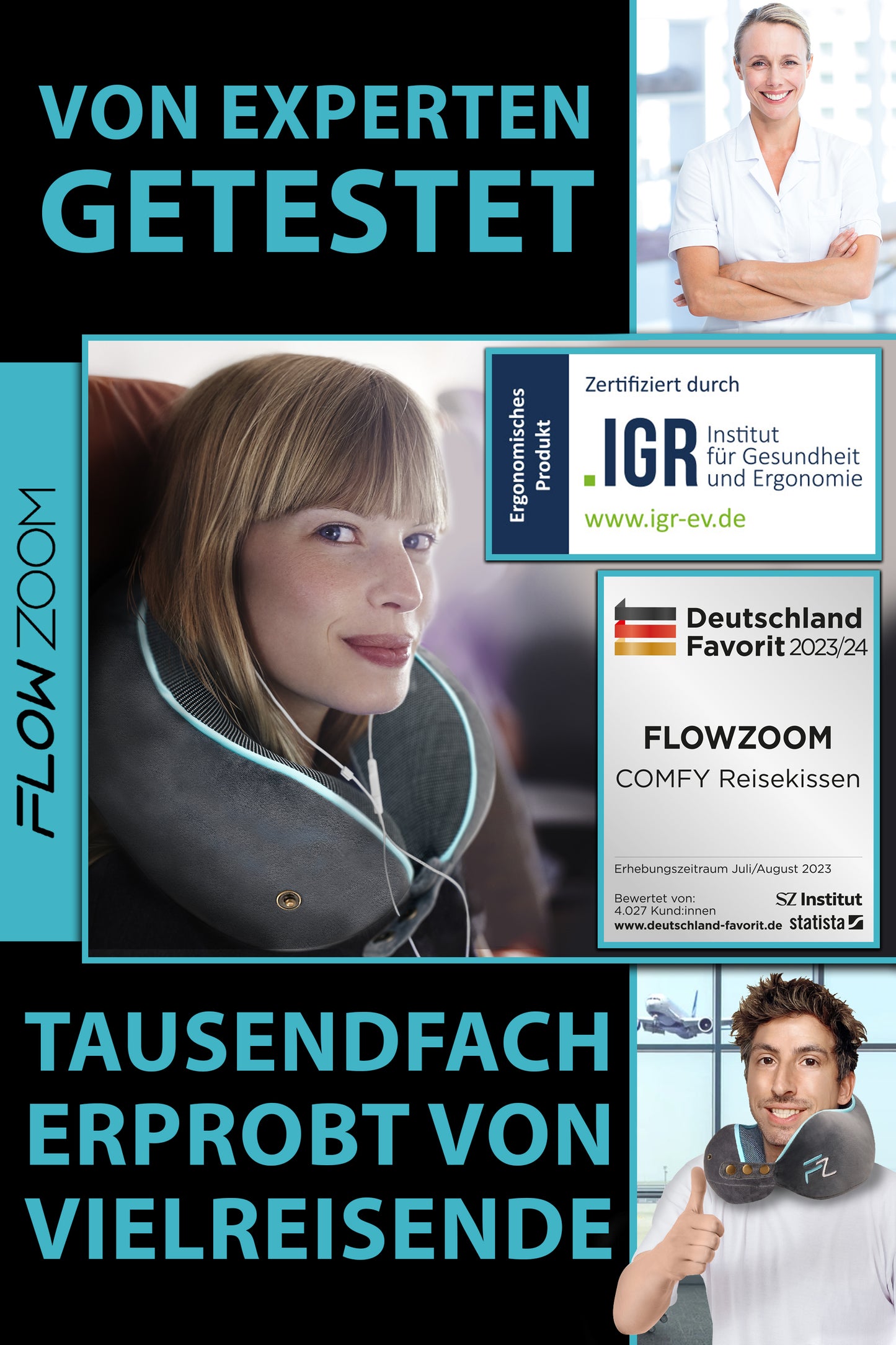 COMFY Reisekissen FLOWZOOM