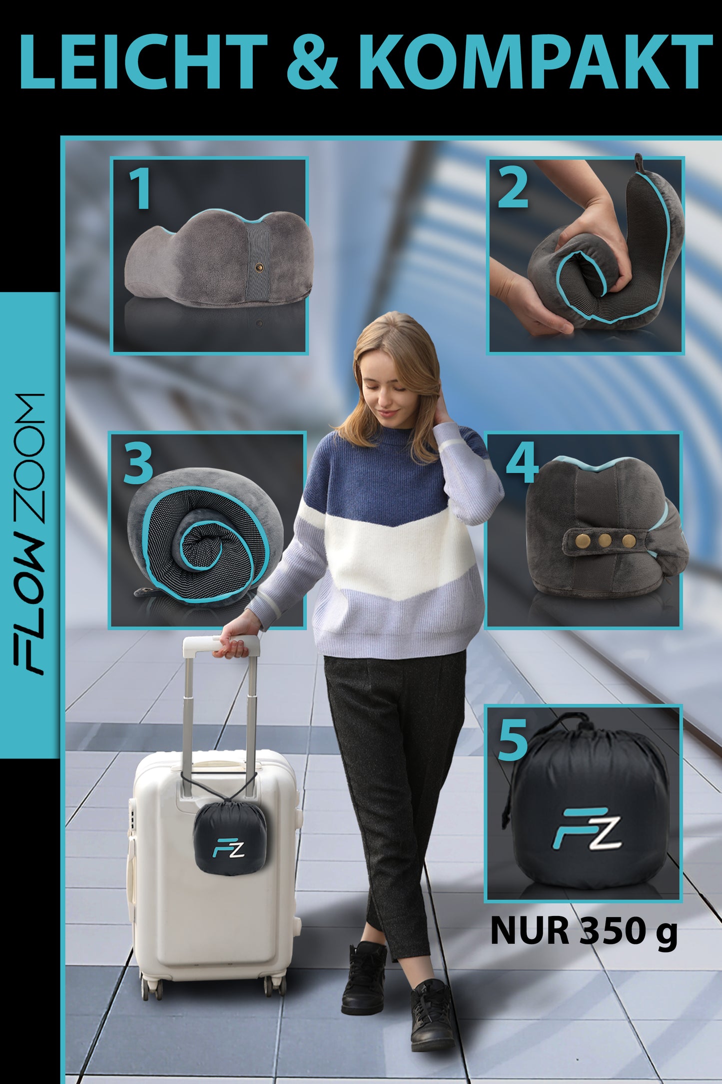 COMFY Reisekissen FLOWZOOM