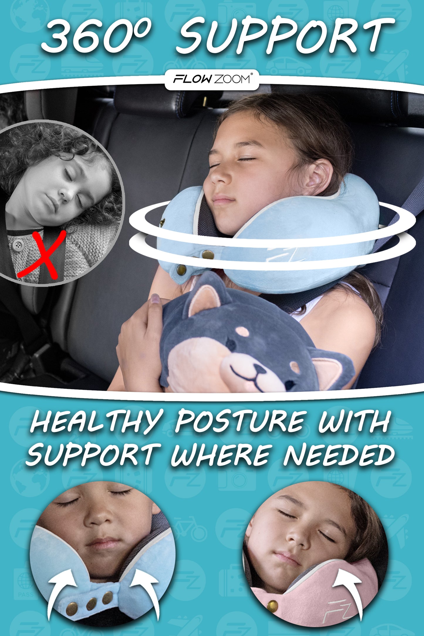 COMFY Kinder Reisekissen