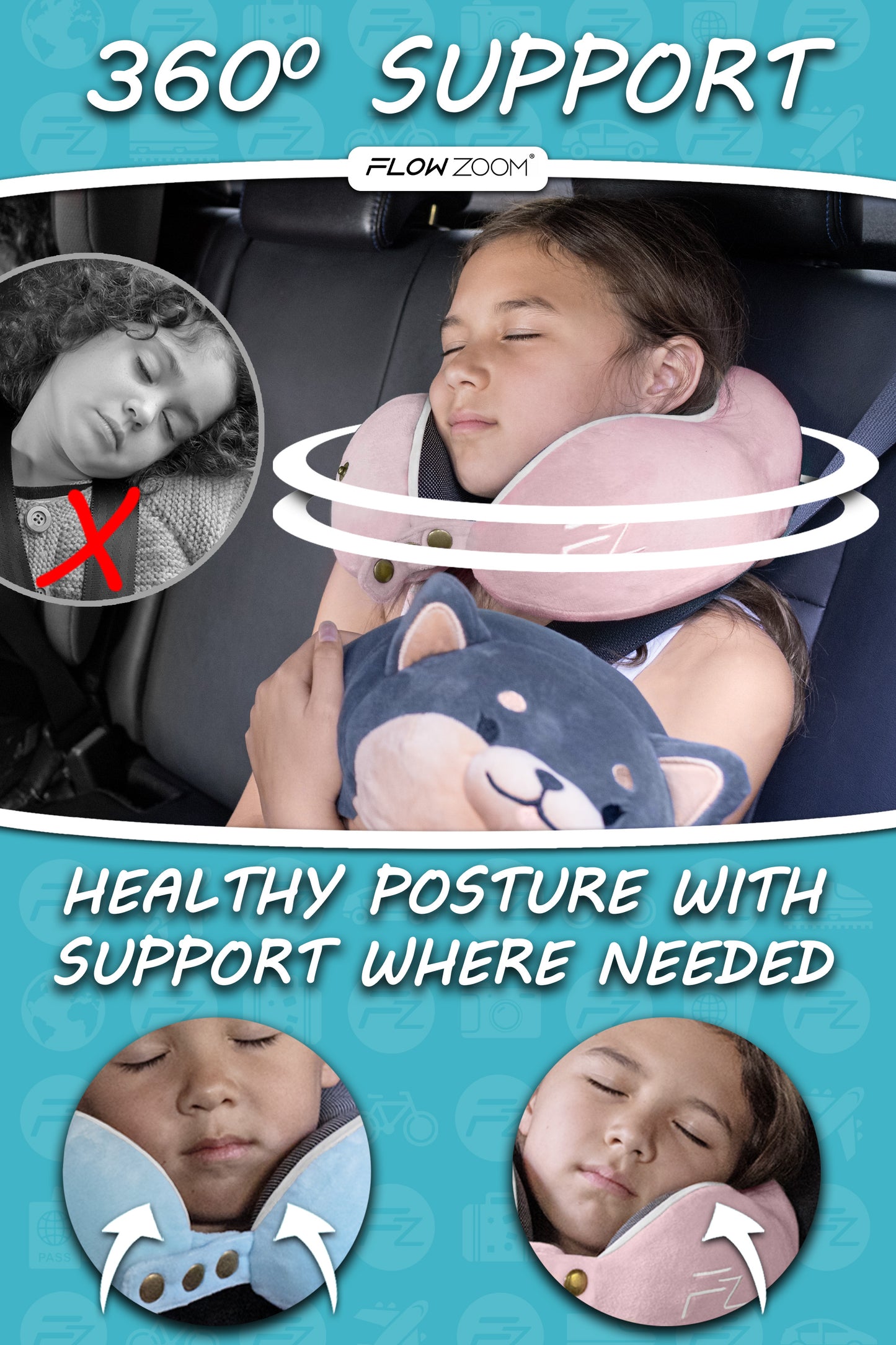 COMFY Kinder Reisekissen