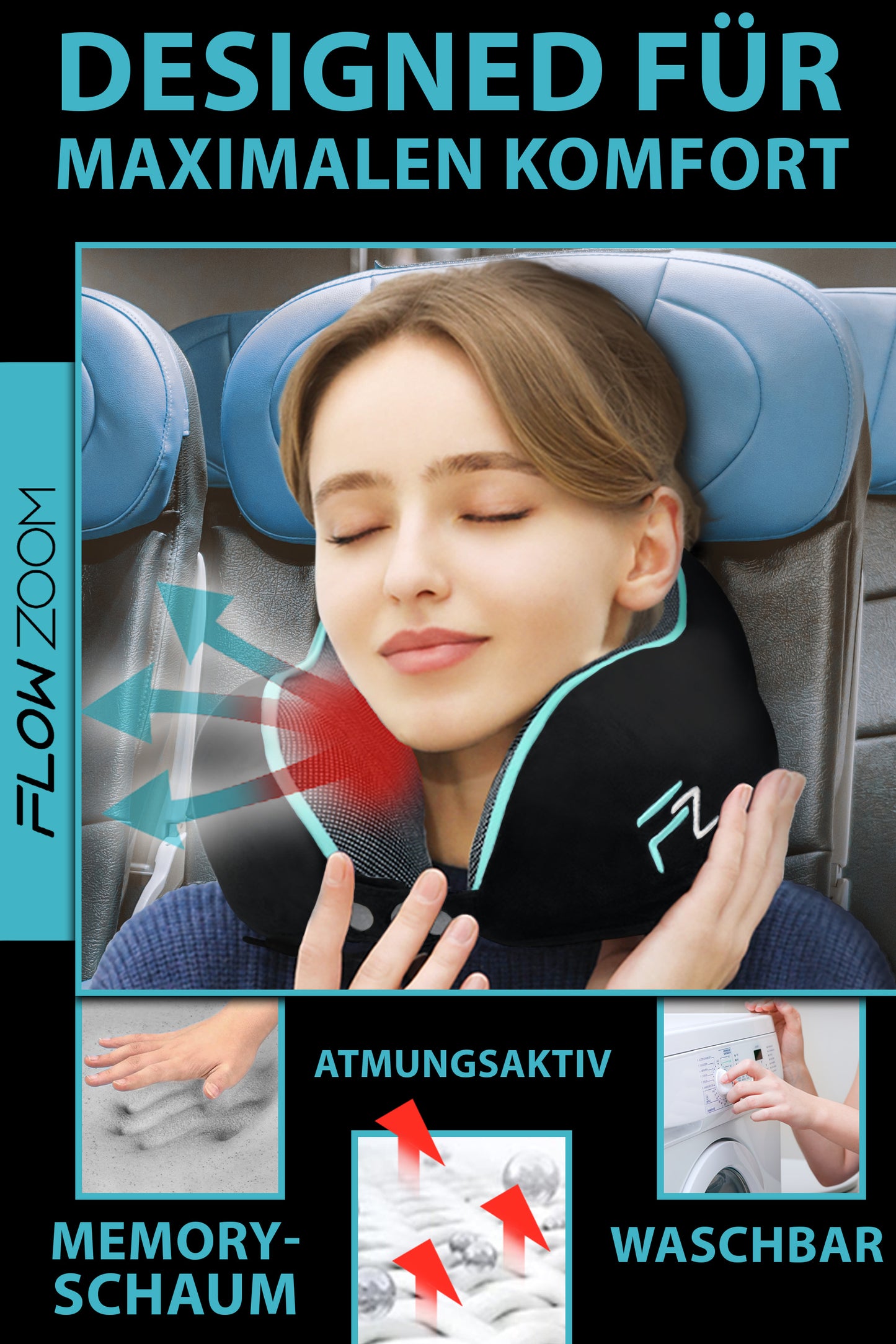 COMFY Reisekissen FLOWZOOM
