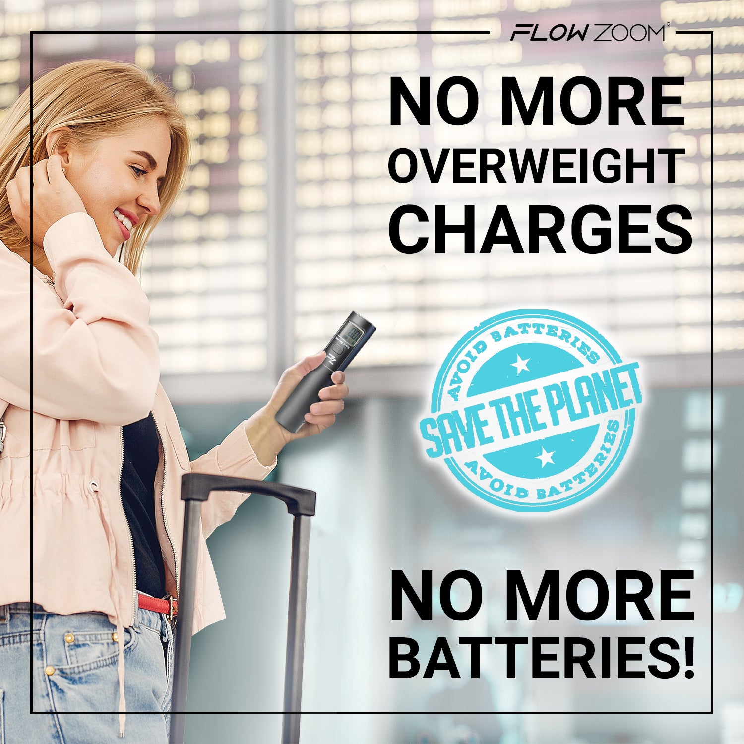 SHAKEE Batterielose Kofferwaage