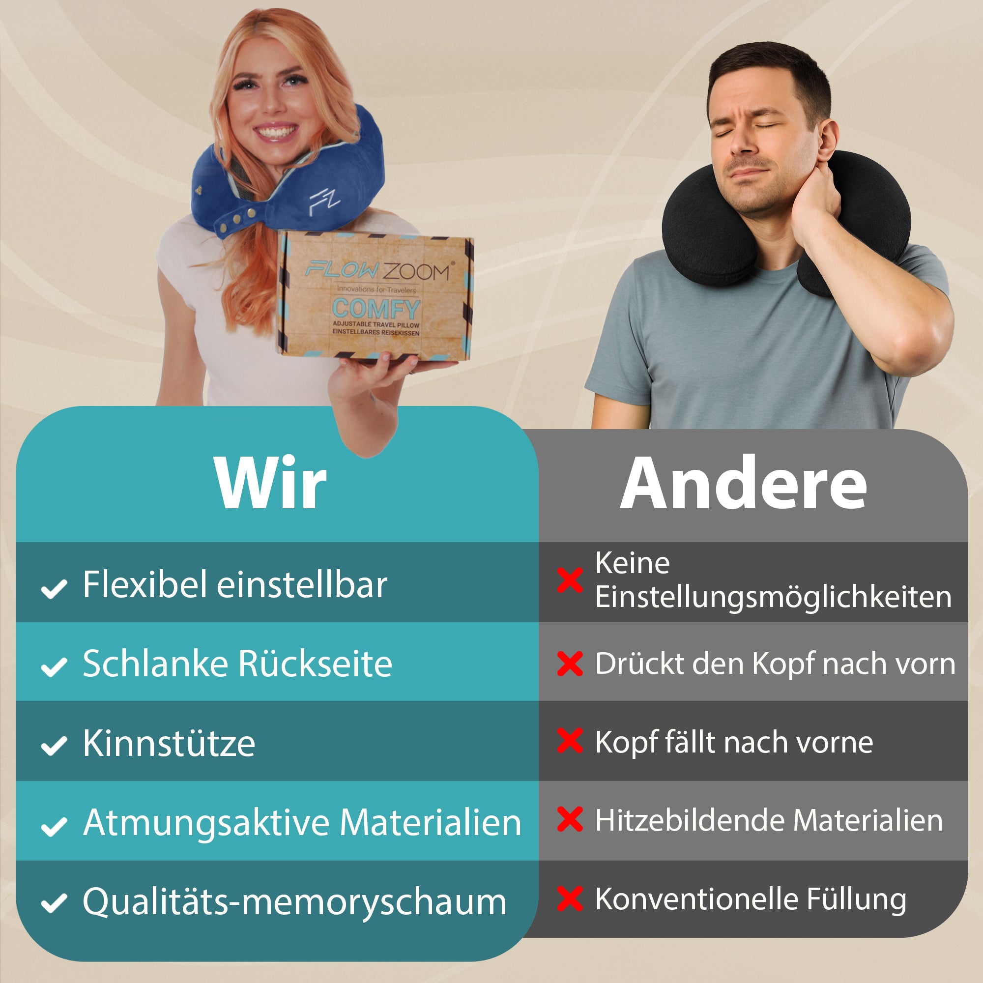 COMFY Reisekissen