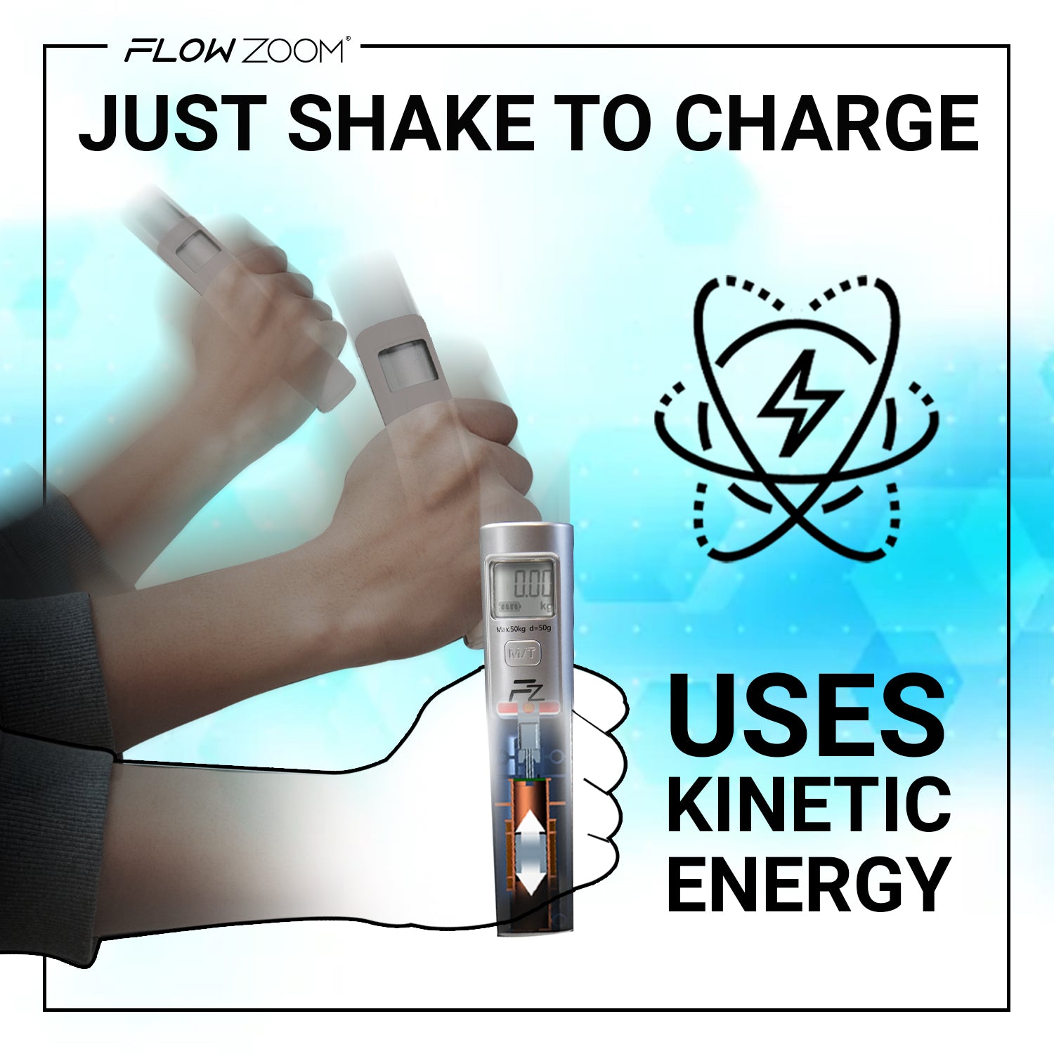 SHAKEE Batterielose Kofferwaage