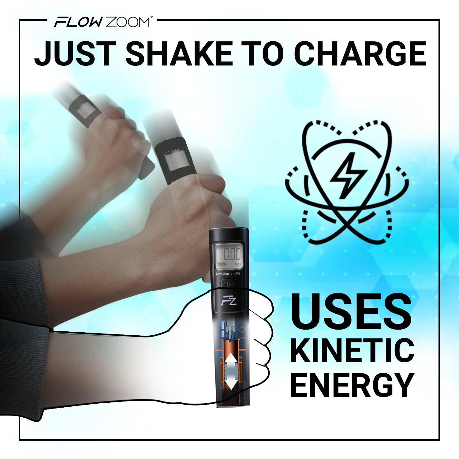 SHAKEE Batterielose Kofferwaage