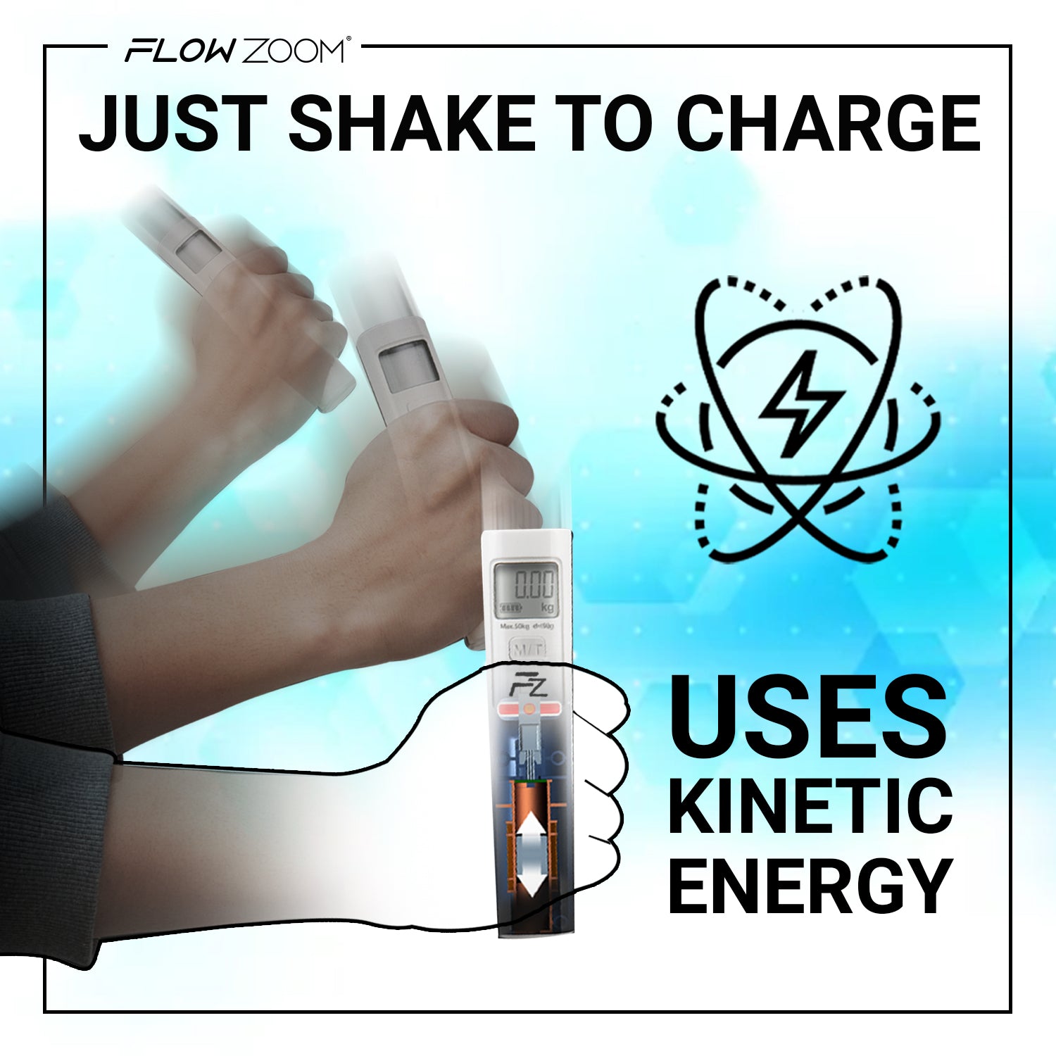 SHAKEE Batterielose Kofferwaage