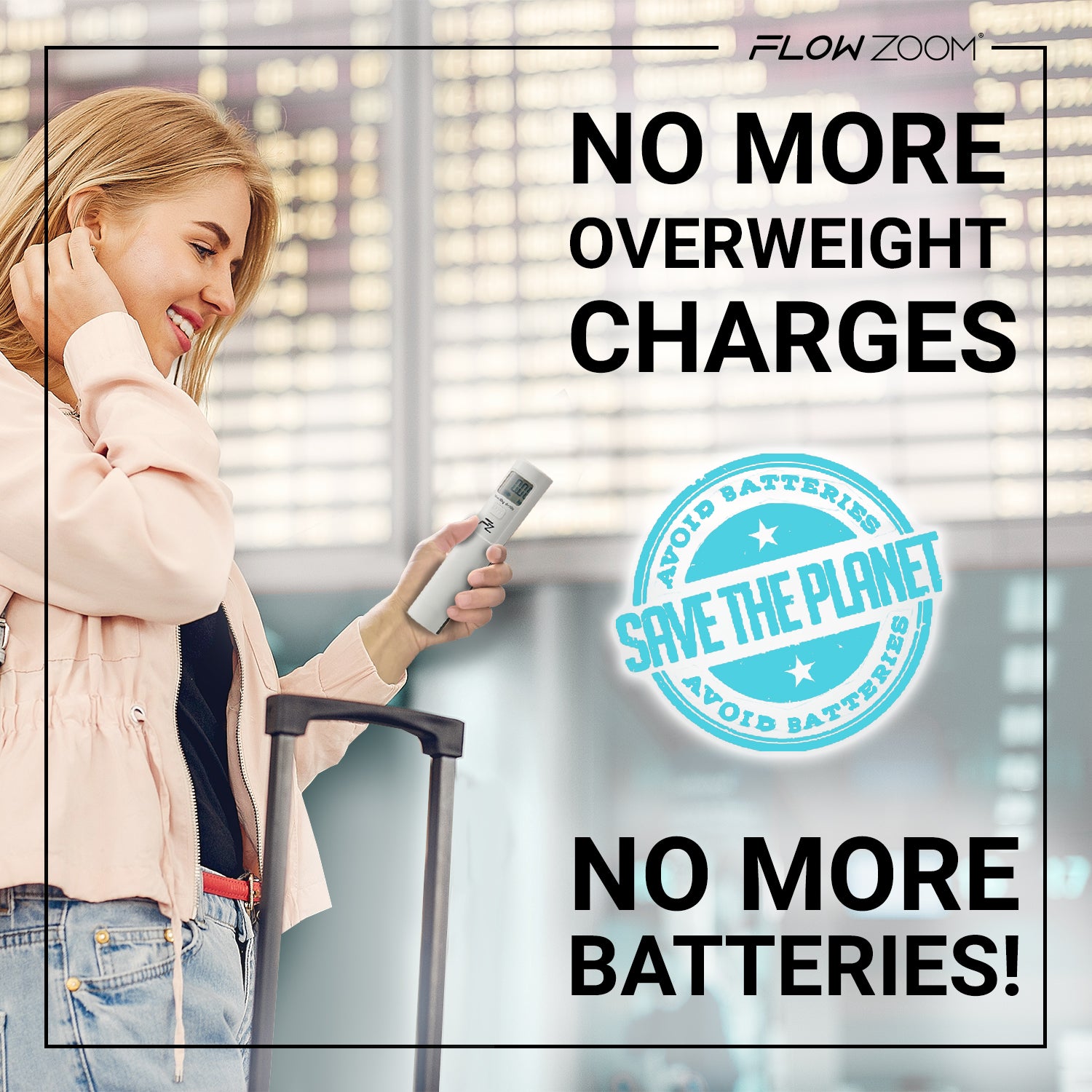 SHAKEE Batterielose Kofferwaage
