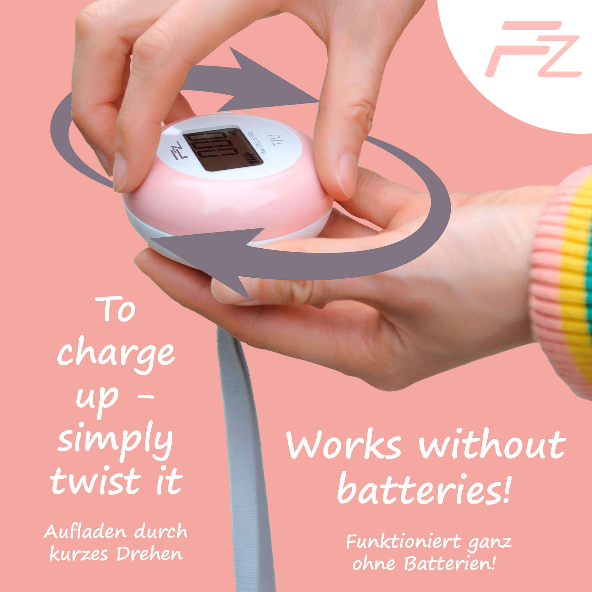 TWISTEE Battery-free Luggage Scale FLOWZOOM