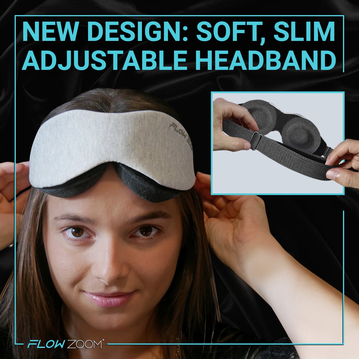 Adjustable Sleeping Mask that fits any face shape and size